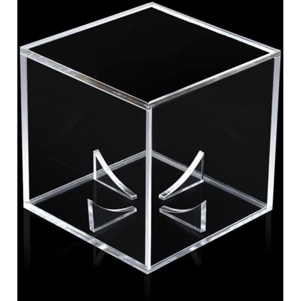 Akryl baseball display stand til en 8 x 8 x 8 cm boks