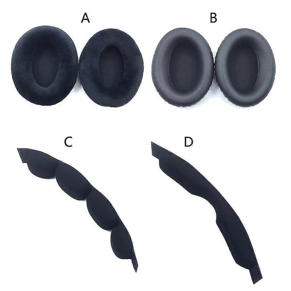 Øreputer Øreputer Hodebøyle for Sennheiser HD660S 650 600 545 565 Øretelefoner Four sponge head beam pads
