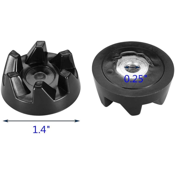 Växellådshjul lämplig för WP9704230VP juicepresstillbehör liten skiftnyckel 6 växlar acoplador de 2 rubber wheels + wrench