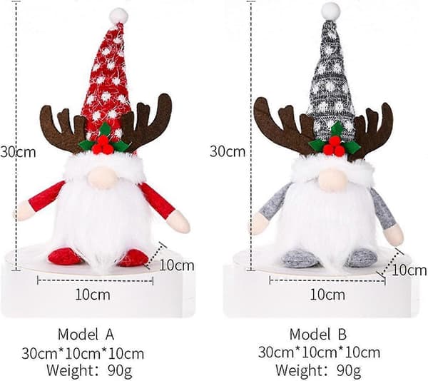 Juldvärg Tomtar Tyg Stående Hatt, Juldekoration Bordsdisplay, Påskgåvor