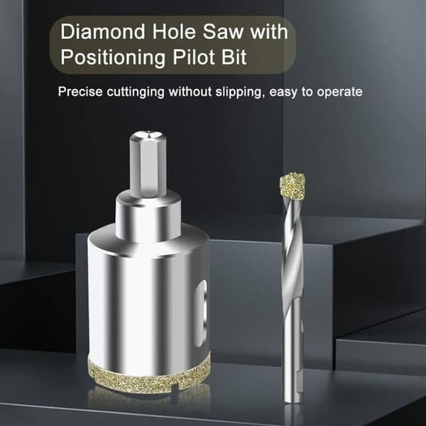 Diamant-hulsav 68 mm - med centreringsbor - til fliser, keramik, marmor, granit, glas - Høj præcision & lang holdbarhed