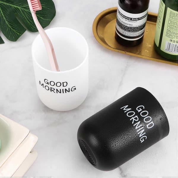 2-pack Tandborstmugg, Tandmuggar i Plast, Munsköljsmugg för Barn och Vuxna