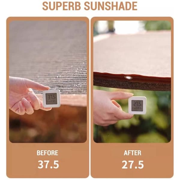3x5m aurinkosuojakangas 95 % UV-suojalla