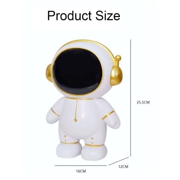 Astronaut Spargris Myntbank Rymdman Spargris Astronaut Figur Dekor Skrivbords Skulptur Staty - Perfekt