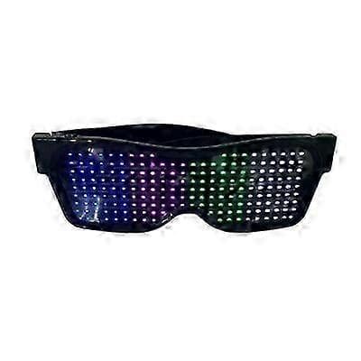 App-styrda Bluetooth LED Partyglasögon USB-laddning Flash-glasögon App Control Color