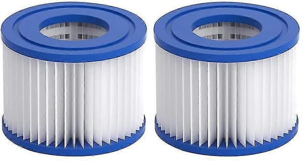 2 stk. Spa Boblebadfiltre, Bassengfilter, Gjenbrukbart For Bestway Vii Og Intex Type D Filter Bassengfilter