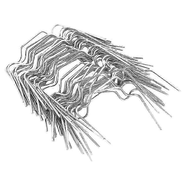 50 stk. drivhus W-klips i rustfritt stål, wire for glassrammefiksering