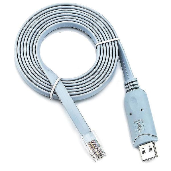 USB RJ45 Cisco konsollkabel 1,8 m FTDI Windows 8, 7, Vista, MAC, Linux RS232