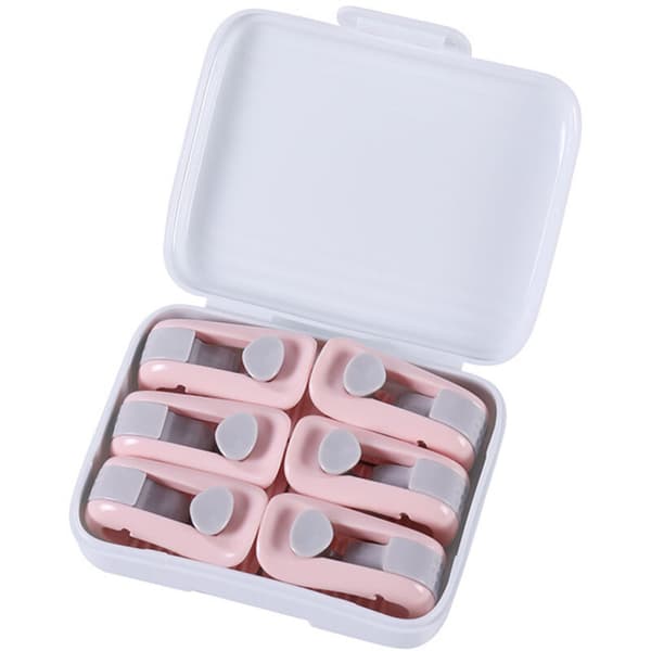 Set med 6 påslakansklämmor, påslakansfästen, utan nålar och stift