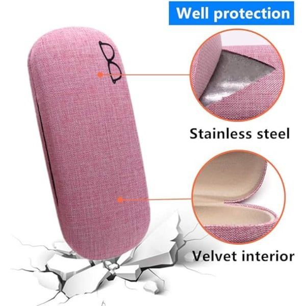 Etui, (4 stk.) Unisex Hardt Skall Brilleetui Prot