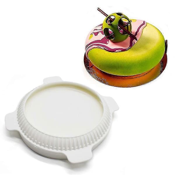3D Maker Silikone Kageforme - Runde Silikoneforme til Nonstick Rund Mousse Kageform Cheesecake