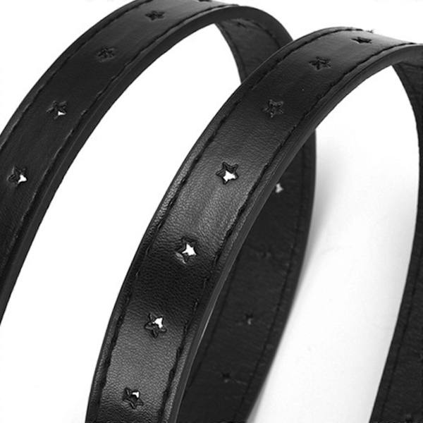 Harajuku Teini-ikäisten Vyötärövyö Alloy Star -soljella Kevyt Ylellinen Persoonallinen Vyötärövyö Naisille Tytöille Takki Mekko Kahvi Coffee