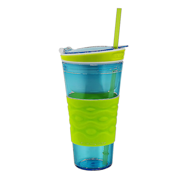 Matkaeväs- ja juomakuppi pillillä green