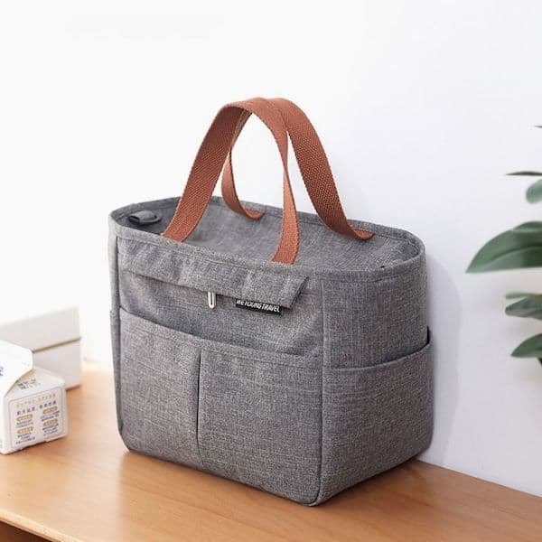 7L Isolert Termisk Kjølebag Lunsjbag GRÅ 7L - spot salg grå 7L grey