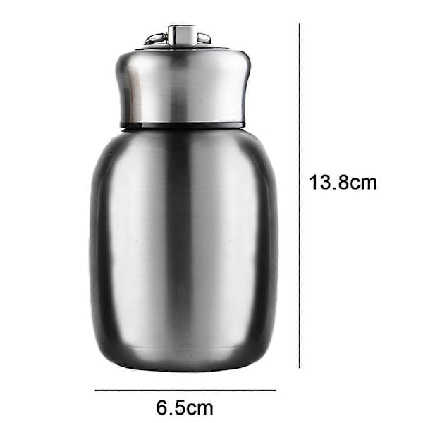 Mini Termosmugg i Rostfritt Stål, Läcksäker Vakuumflaska, Portabel Vattenflaska, Bär Dina Drycker Med Förtroende (280ml)