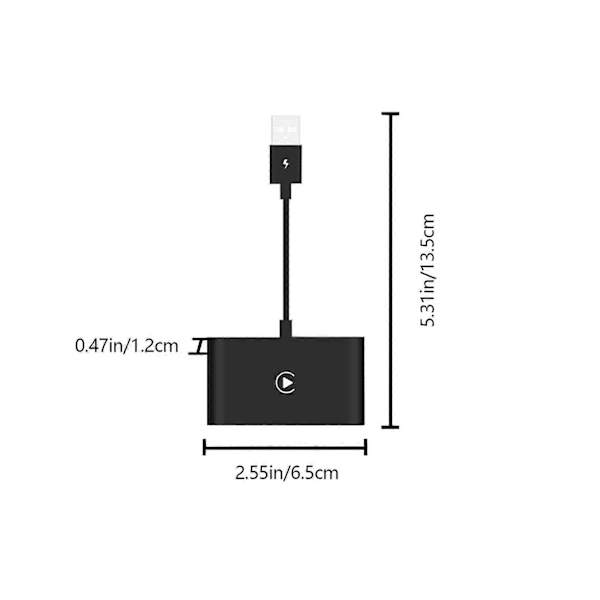 Trådlös Carplay-adapter Dongle USB iPhone IOS Bilnavigeringsspelare för Apple