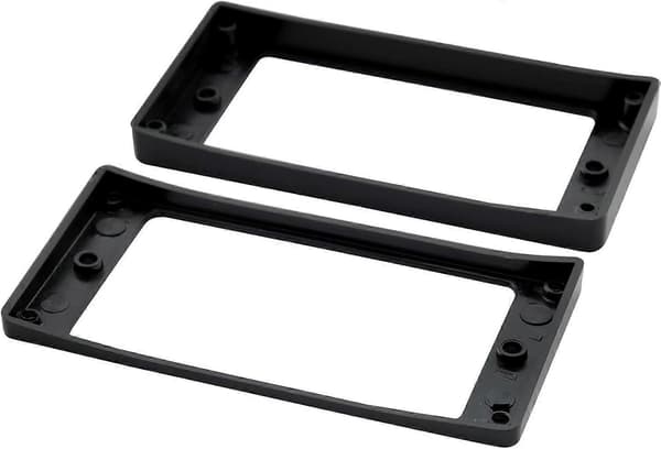 Plast Böjd Botten Humbucker Monterings Pickup Ringar Set för Kina Tillverkad Epiphone Gitarr, Svart