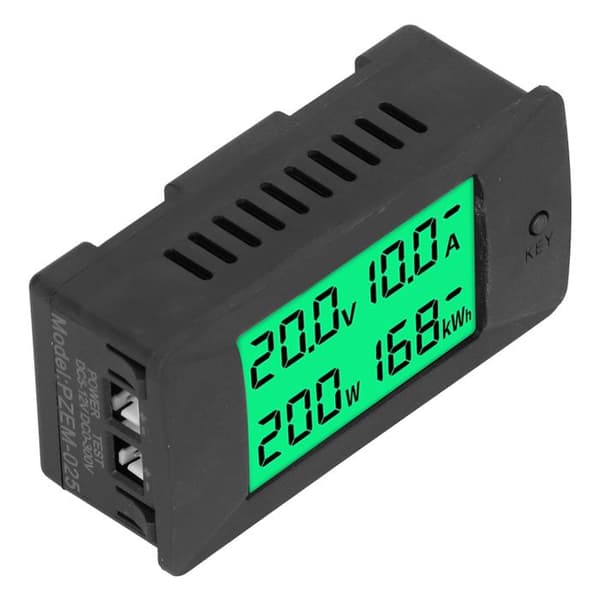 Digital LCD energimåler, spændings- og strømindikator, 5-12V DC voltmeter PZEM-025