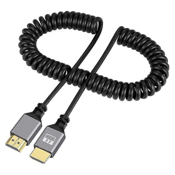 4k@60hz HDMI-kompatibel til HDMI/mini HDMI/Micro HDMI/spiralforlengekabel 2