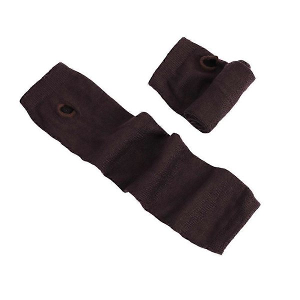 Fingerlösa Handskar Stilren Längd 31cm Vinter Armvärmare Vinteraccessoarer coffee