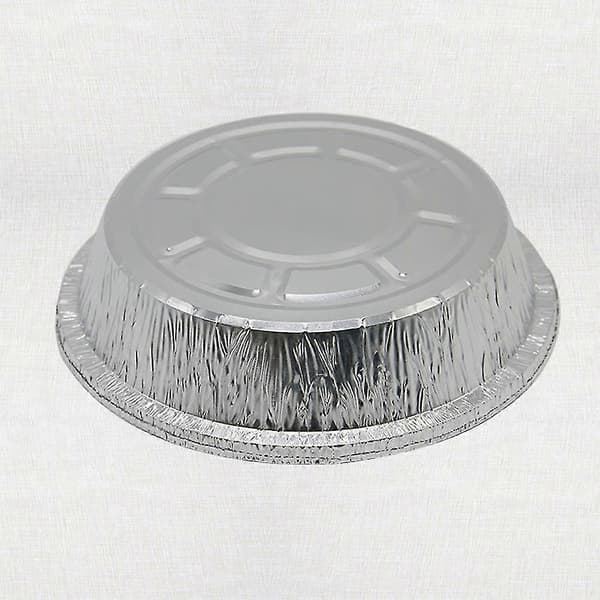 50 st Engångs Runda Aluminiumfolie Grillmatbricka Behållare Non-stick Bakplåt 8Inch