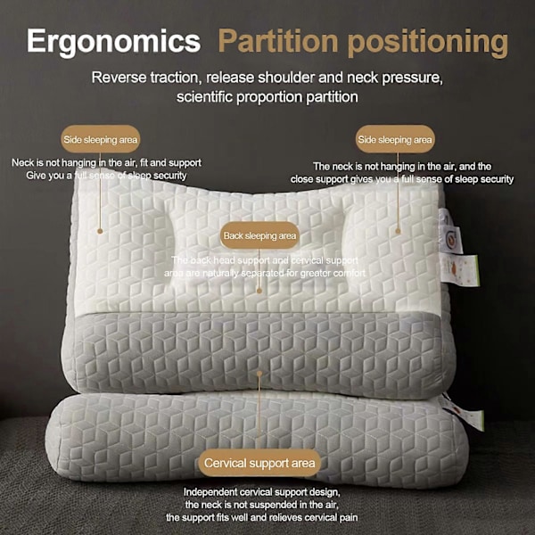 Proease-tyyny uniapneaan, Pro Ease -uniapneatyyny, Proease US -tyyny, Proease ortopedinen syväunentyyny, 100% UUSI Grey