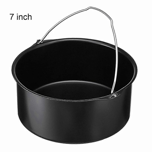 Kaktunna Airfryer Tillbehör Air Frying Pan Fryer Brödbakningskorg 7 Inch