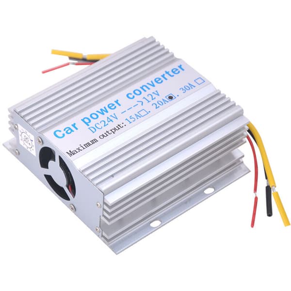 240W DC 24V till 12V Bilströmsomvandlare 20A Nedtrappningsregulator Transformator Strömförsörjning (10.4 x 10 x 4 cm)