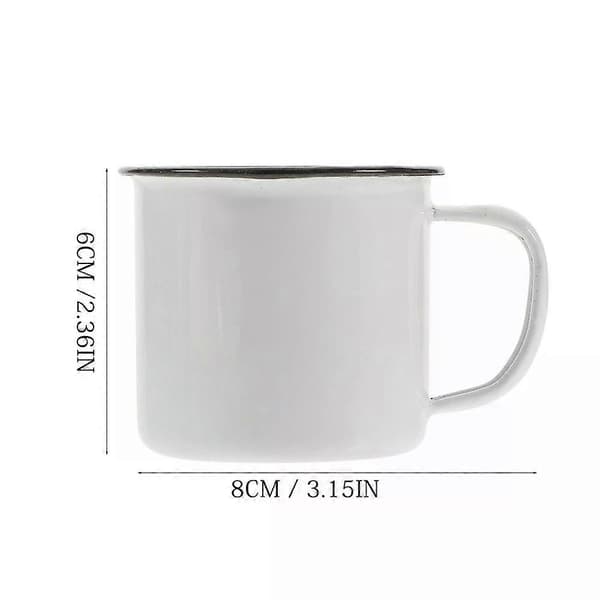 Keramisk Mugg, Retro Resemugg med Sil för Barn, Tebehållare i Emalj