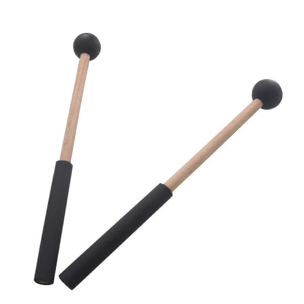 1 par tungetrommestikker myke gummihode trommestikker for trommer, tungetrommer og keyboard