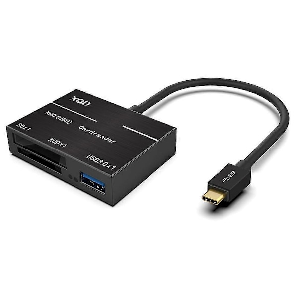 Type-c Till Xqd Kortläsare Sd Höghastighetskortläsare Usb3.0 Hub Höghastighet Med Usb3.0/2.0