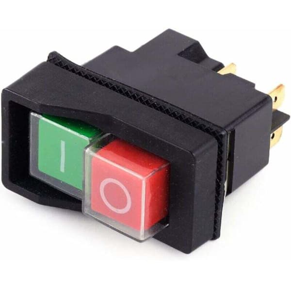 250V IP55 KJD17 KLD28 4-pin start/stopp 2-volts strøm av-bryter egnet for verkstedsmaskiner (solgt av Amazon)