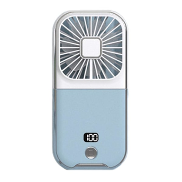 Bærbar Genopladelig Mini Ventilator Håndholdte Vifter Foldbare Vifter Bærbar Håndholdt Ventilator Blue and white