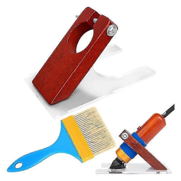 Leikkuuohjain mattotrimmerille harjalla, maton tuftausveistäjän pidike pohja pitämään maton pinnan tasaisena (paitsi mattotrimmeri) ac6417242414092