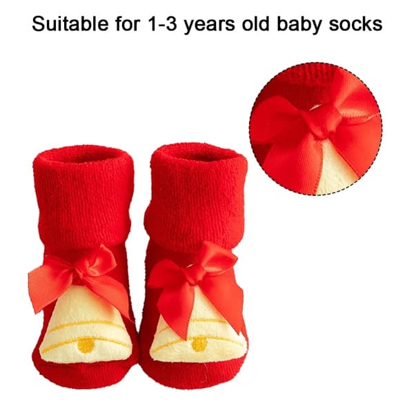 Baby Piger Drenge Hjemmesko, Bløde Vinterstrømper, Børn Jul Hjemmestrømper style 4