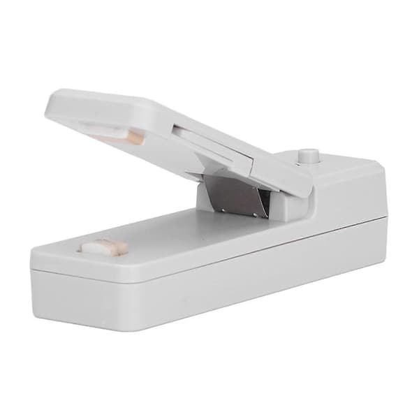 Mini Poseforsegler - Bærbar plastposeforseglingsmaskin for hjemmekjøkkenbruk - Grå, USB-lading, med magnet