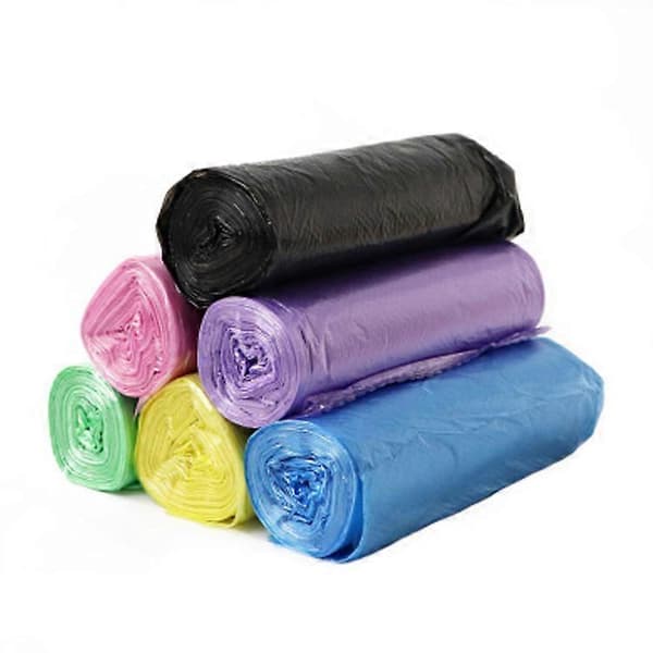 5 Rullar 1 Förpackning 100st Hushålls Engångs Soppåsar Köksförvaring Skräppåsar Rengöring Avfallspåse Plastpåse Green 45x50cm