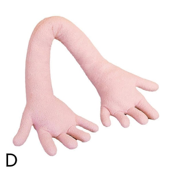 Långa Kroppskuddar Kramkudde För Vuxna Mjuk Söt Plysch Handflata Pink