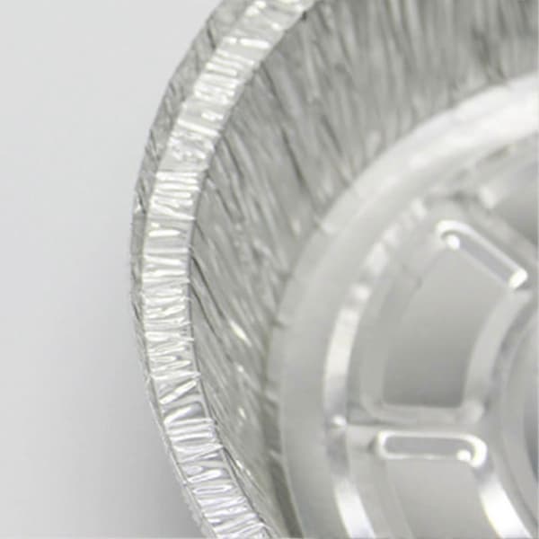 50 st Engångs Runda Aluminiumfolie Grillmatbricka Behållare Non-stick Bakplåt 8Inch
