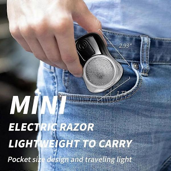 Vanntett Mini Bærbar USB Elektrisk Barbermaskin for Menn E
