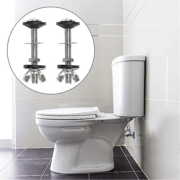 2 ST Läcker Toalett Nära Koppling Cistern Bultar Fästen Tank Pan WC Loo Vattenskål