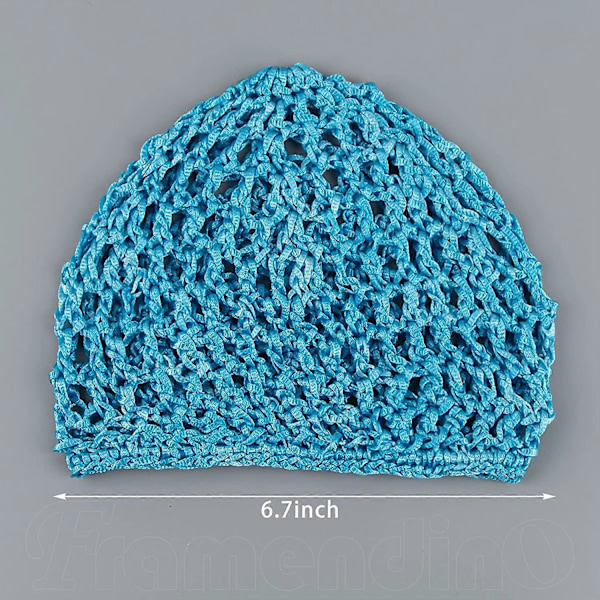 3 st Mesh Virkad Hårnät, Rayon Stickad Snood Hatt, Tjock Hårnät Snoods Skydd Ornament för Nattsömn
