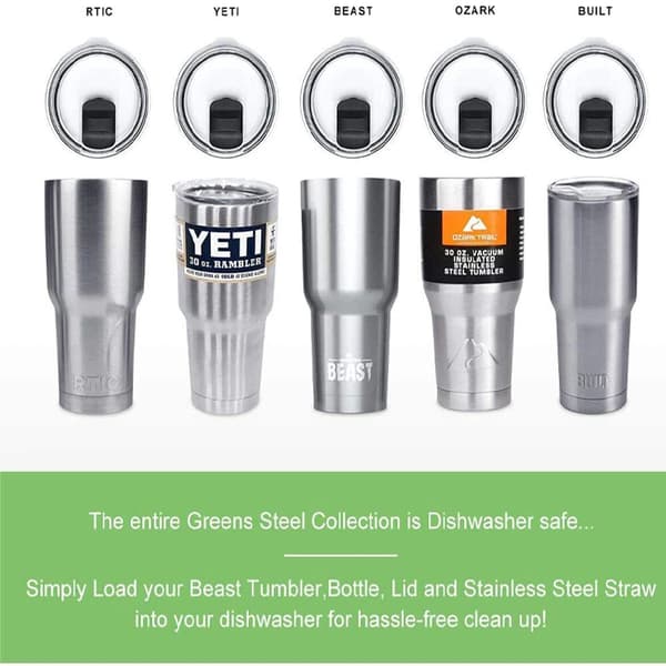 30oz magnetisk skyvelokk, sprutsikker og lekkasjesikker, egnet for YETI-kopper. 1