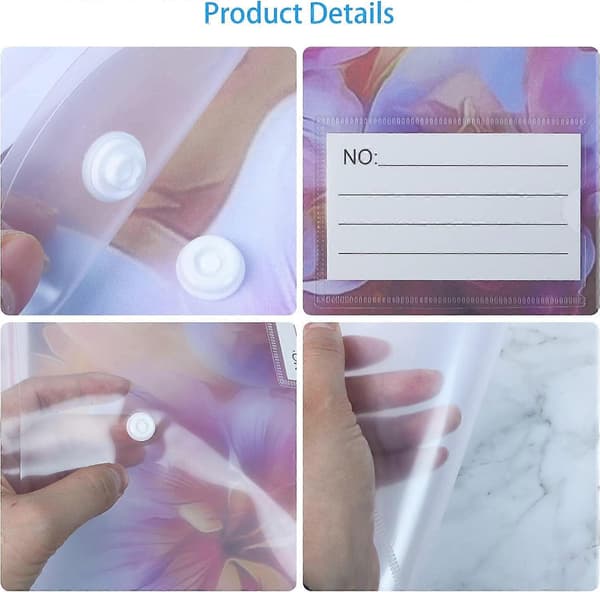 A4 Genomskinliga Plastfickor - 30 st A4-plånböcker med Etikettficka Dokumentfiler Plånböcker A4 Plastkuvertmapp