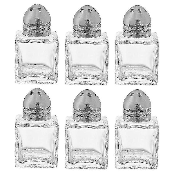 Mini Salt- og Peberbøsser, 15 ml / 1/2 Oz Glas Cube Krop Restaurant Salt- og Peberbøsser shape1
