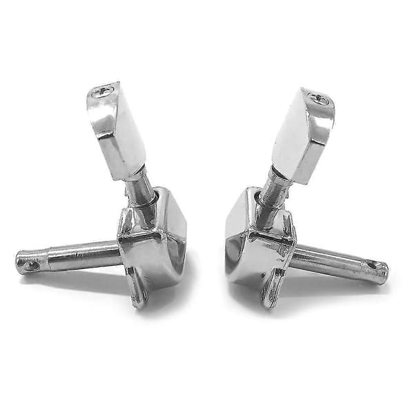 6st Gitarr Strängstämskruvar Gitarr Sträng Knapp Stämskruv Maskin För Huvud Silver 3L3R