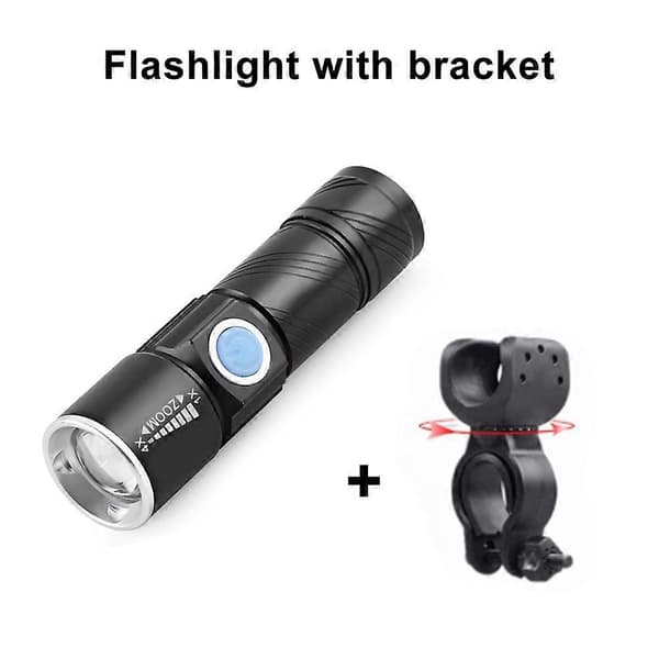 LED-pyörän etuvalo taskulamppu 360 asteen kiinnityspidikkeellä White Light