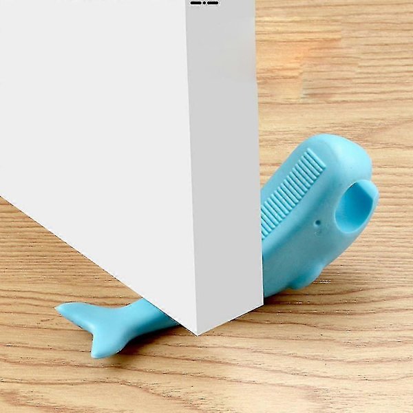 Dørstopperkile for gulv, døråpninger og forhindrer utelåsing, solid, stablebar dørstopper for teppe - brown*blue