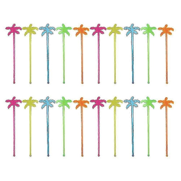 150 stk. fruktjuice drikkevarer Rørepinner Cocktail Rørepinner Palmetre Søte Swizzle Sticks S202