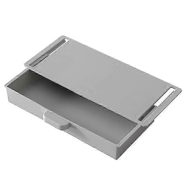 Självhäftande låda för skrivbord under bordet, dold pennhållare för kontorsmaterial Grey